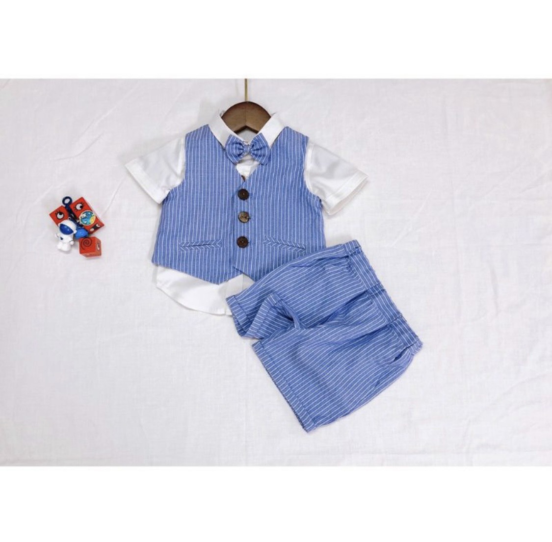 Bộ vest gile set công tử yếm cho bé trai