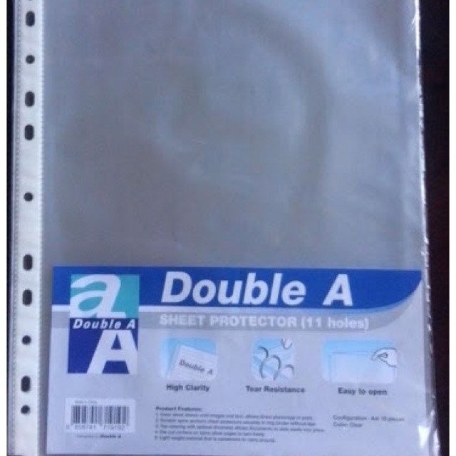 Bìa lỗ Double A - Xấp 10 cái