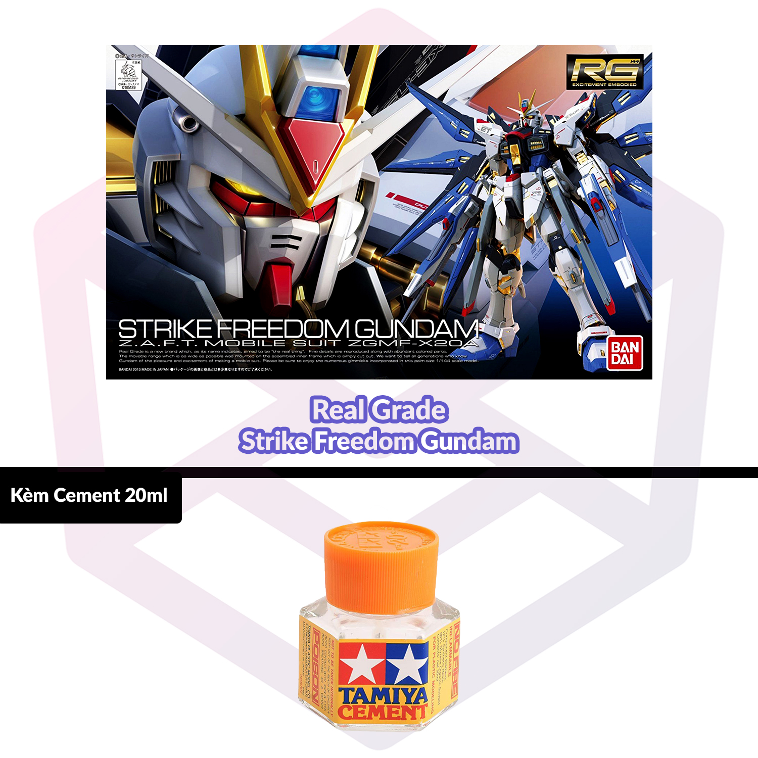 Mô Hình Lắp Ráp Gundam Bandai RG 14 Strike Freedom Gundam [Bandai-RG]