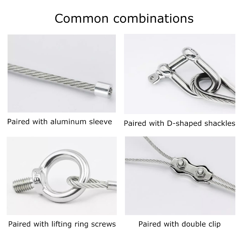 5m/10mm stainless steel clothesline lifting lock aluminum sleeve ...
