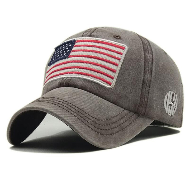 Minwen USA American Flag Patch Hat Military Tactical Operator Detachable Baseball Cap