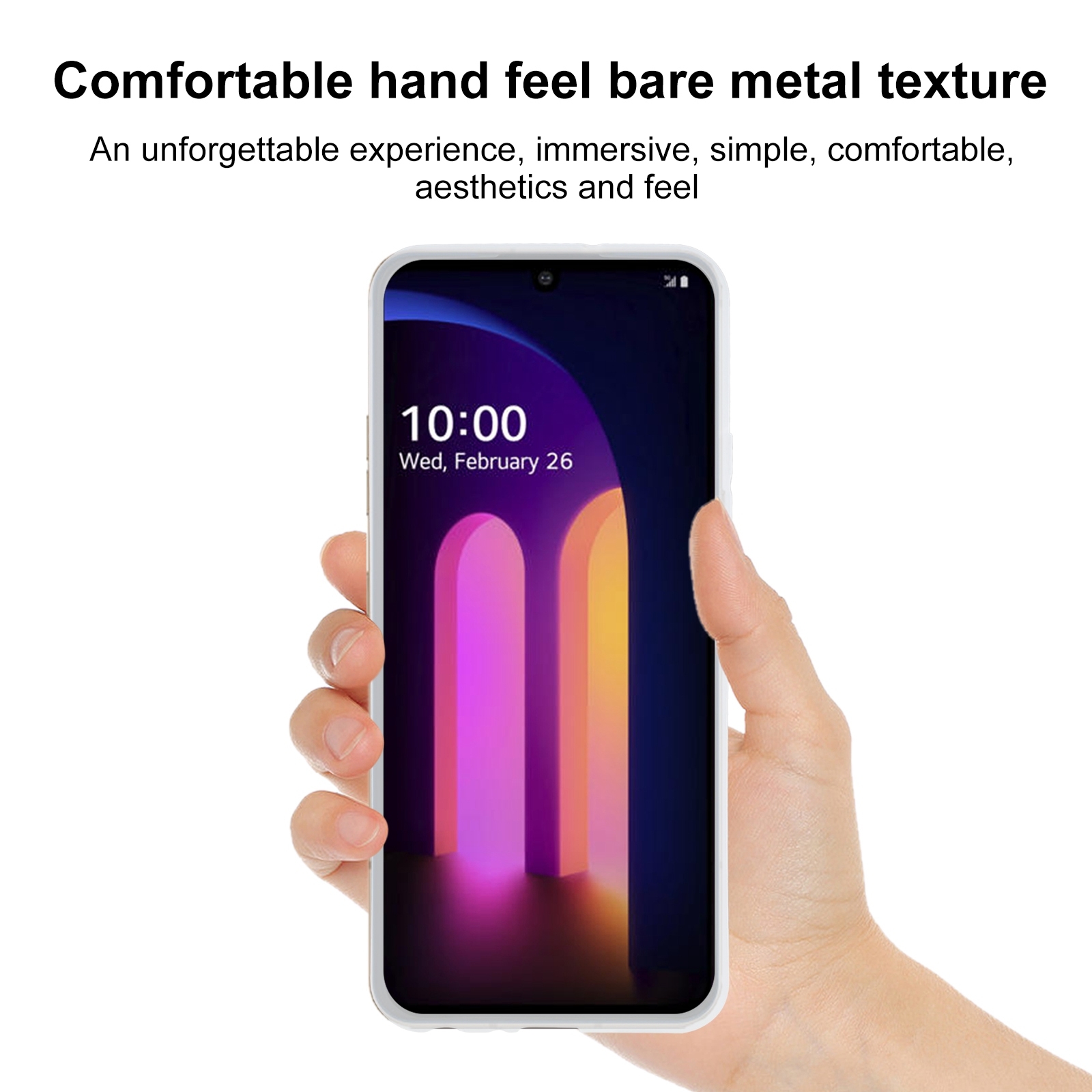 (Ready Stock)For LG V60 ThinQ 5G TPU Phone Case(Transparent White)