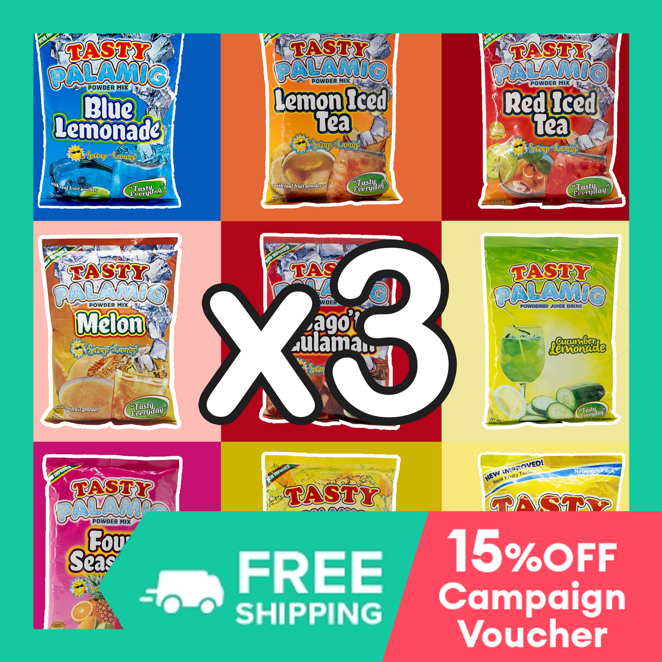 PALAMIG JUICE POWDER Drink Tasty Powder Drink per kilo 500g Blue