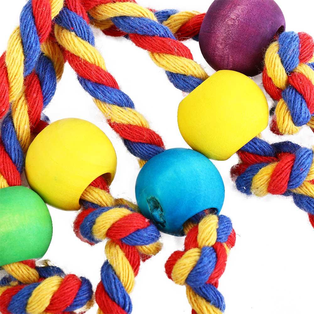 Wooden Cotton Rope Anti-bite Hanging Wear-resisting Relieve Boredom ...