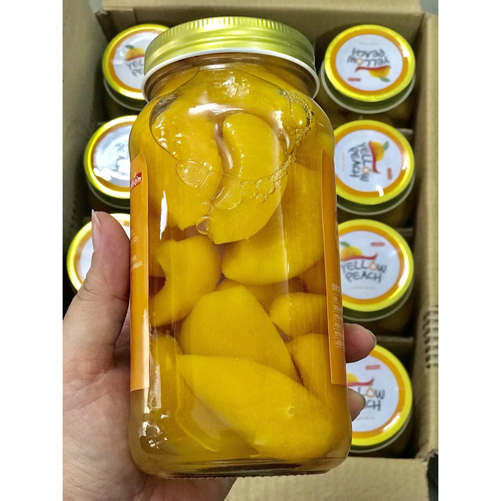 [HCM] ĐÀO NGÂM YELLOW PEACH HÀN QUỐC 680G ( ĐÀO VÀNG NONGWOO)