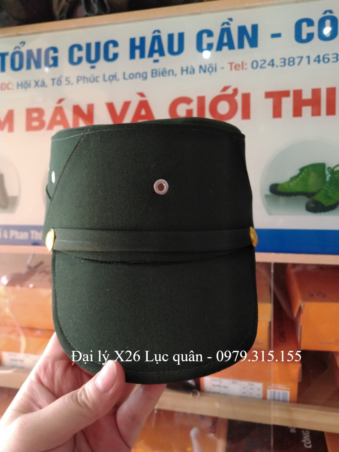 Mũ mềm  cựu chiến binh màu xanh