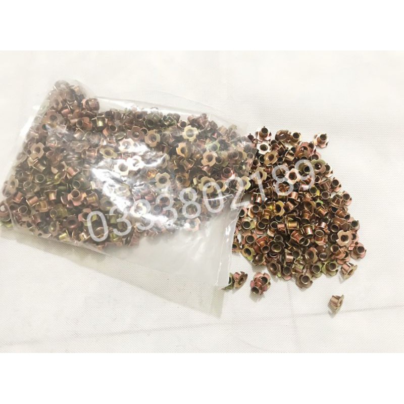[HCM]50 Ốc cấy gỗ ( tán chấu ) có chấu. M6M8M10.