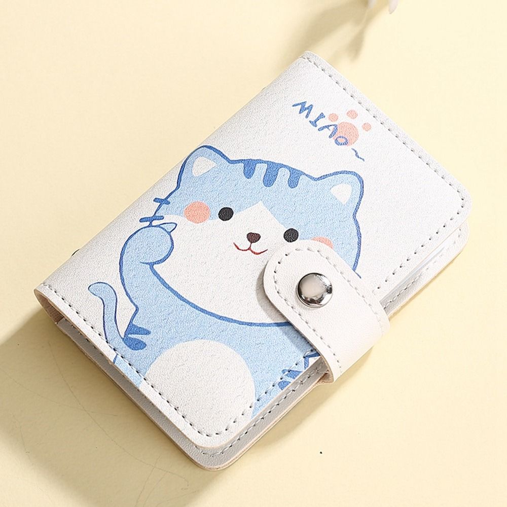 TGJDFGHN Kẹp tiền Phụ nữ Mèo Nhiều túi đựng thẻ Sức chứa lớn Da PU Chó Ví đựng tiền xu Kẹp thẻ tín dụng Ví nữ Túi đựng thẻ nữ Hộp đựng thẻ Organ