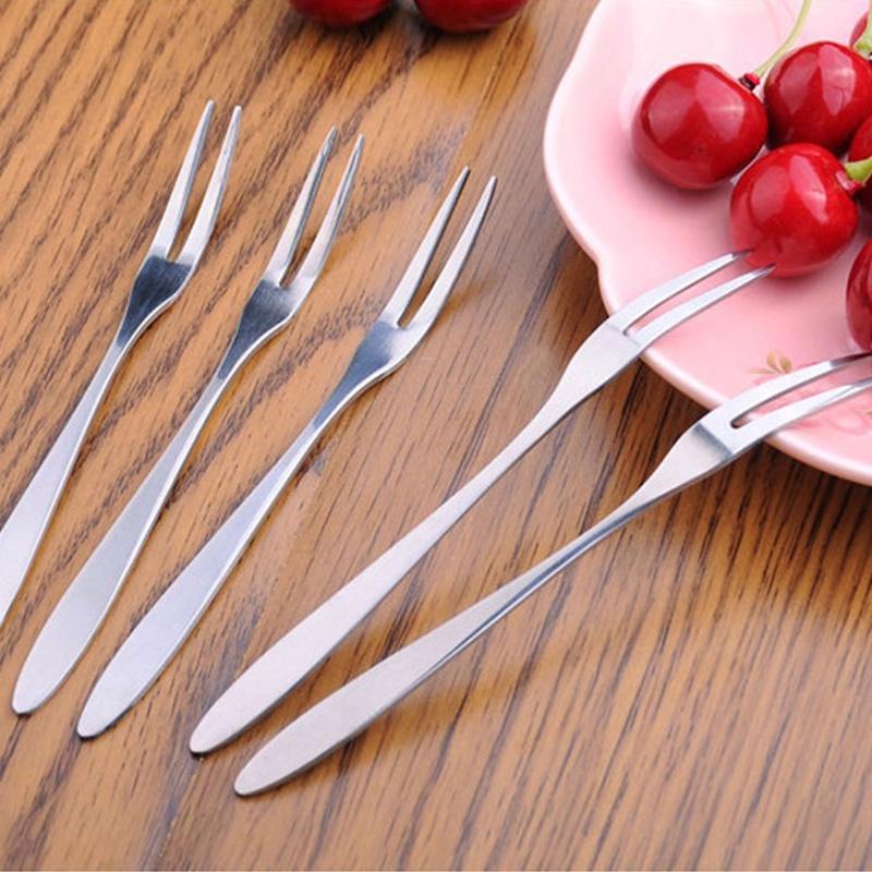 YouPin Nĩa ăn trái cây bằng thép không gỉ bền bỉ Nĩa bánh ngọt Nĩa bánh trung thu dễ thương Nĩa tráng miệng Trái cây Dấu hiệu hộ gia đình
