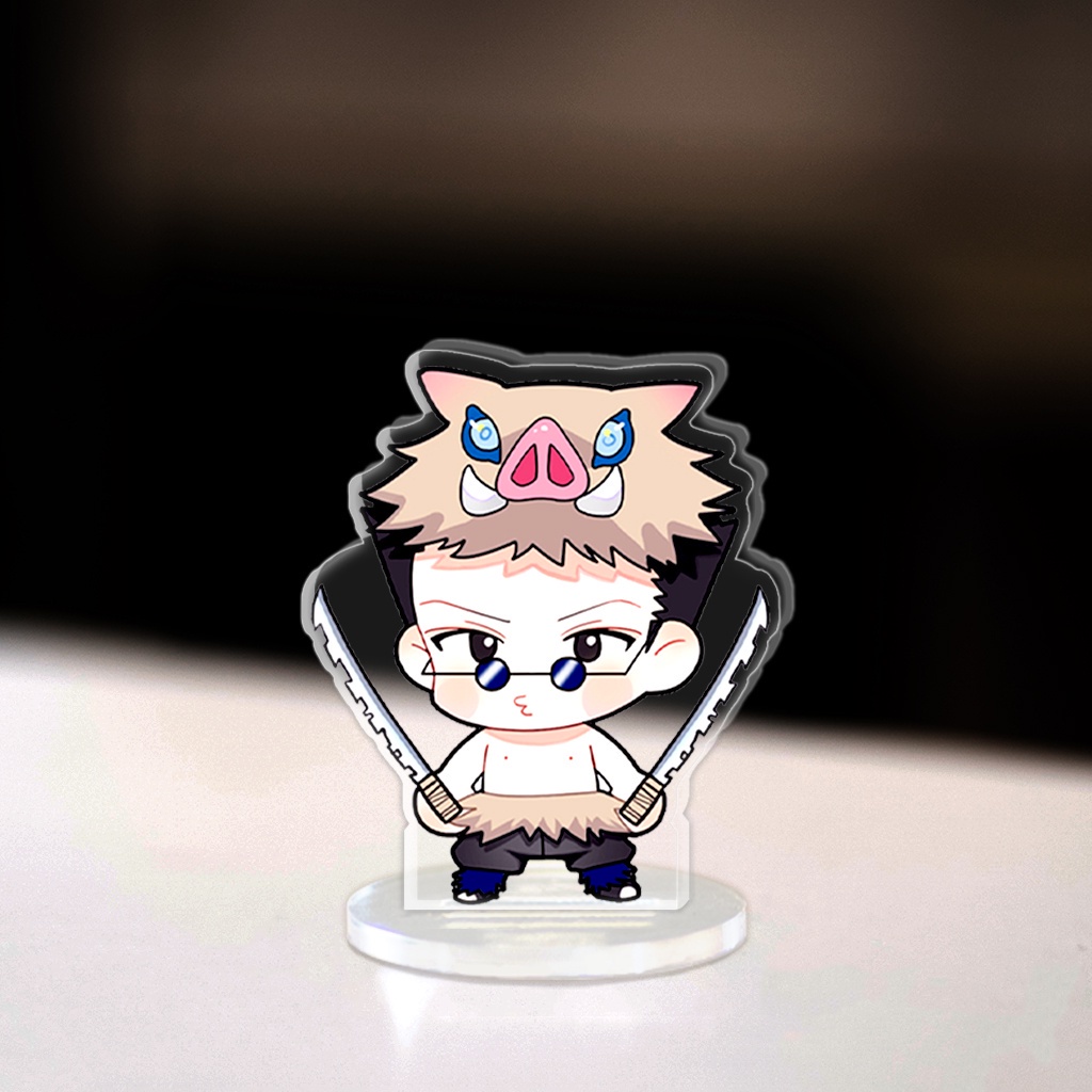 Mô hình Mini Hunter X Hunter Standee Killua Zoldyck Gon Freecss Anime Manga Chibi trang trí góc học tập cao 3cm