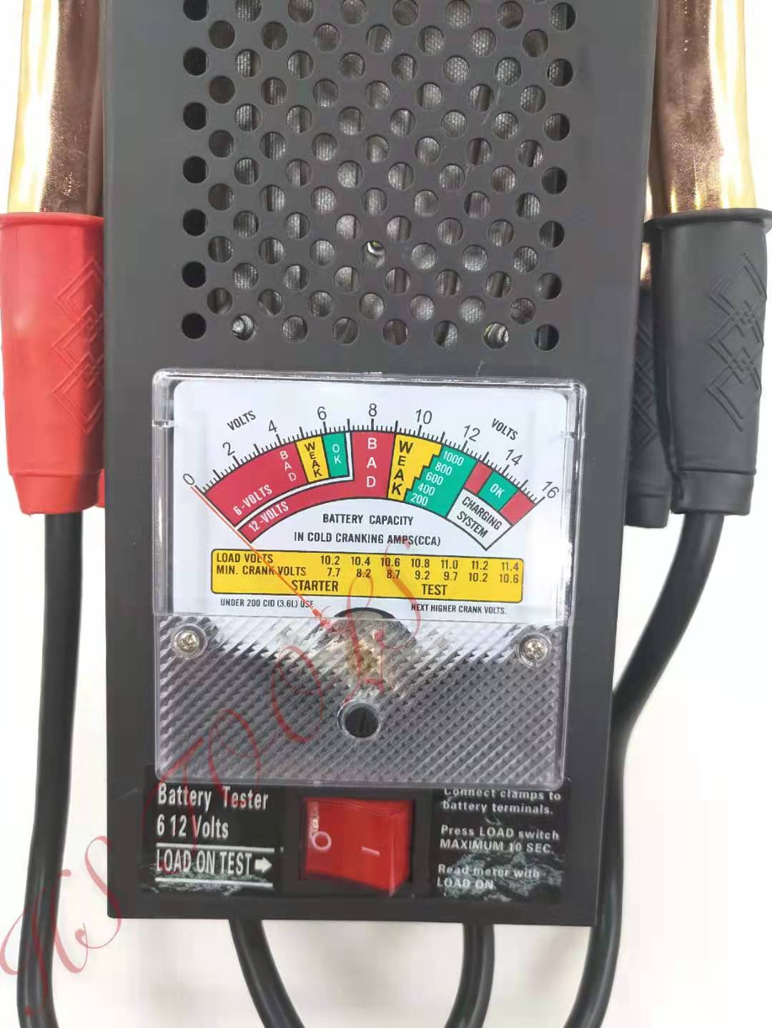 battery tester 6 & 12 volts Battery Load Tester 100Amp Load Type 6V