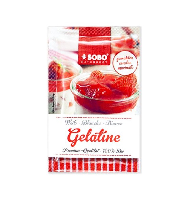 Gelatine hữu cơ dạng lá - bột làm thạch (Sobo)