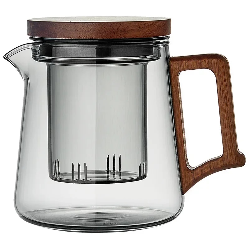【Deal of the day】 Glass Teapot A Household Hightemperature Resistant Single Pot Filter Tea Making Tool