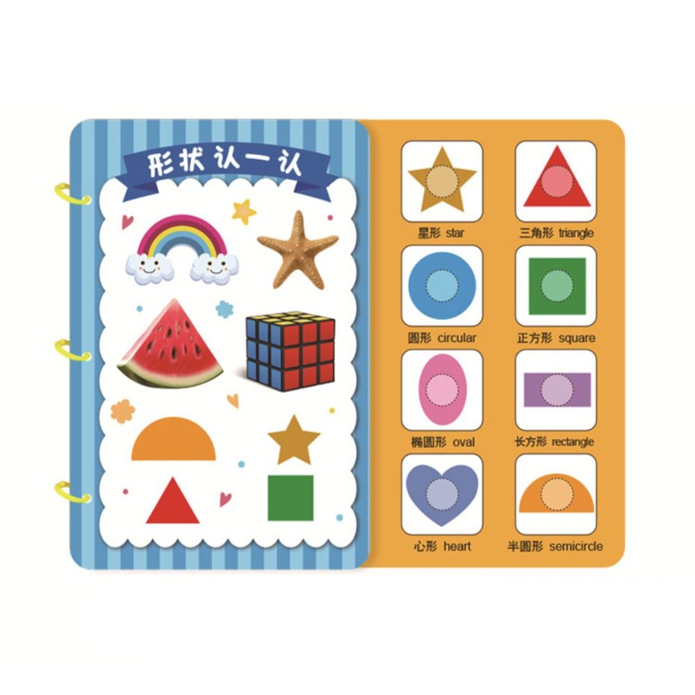 CROSKI Kindergarten For Kids Christmas Gifts Manual Material Kit Preschool Book Board Learning Toys Early Educational Toys Baby Quiet Book Children Cognition Books Animal Fruits English Books