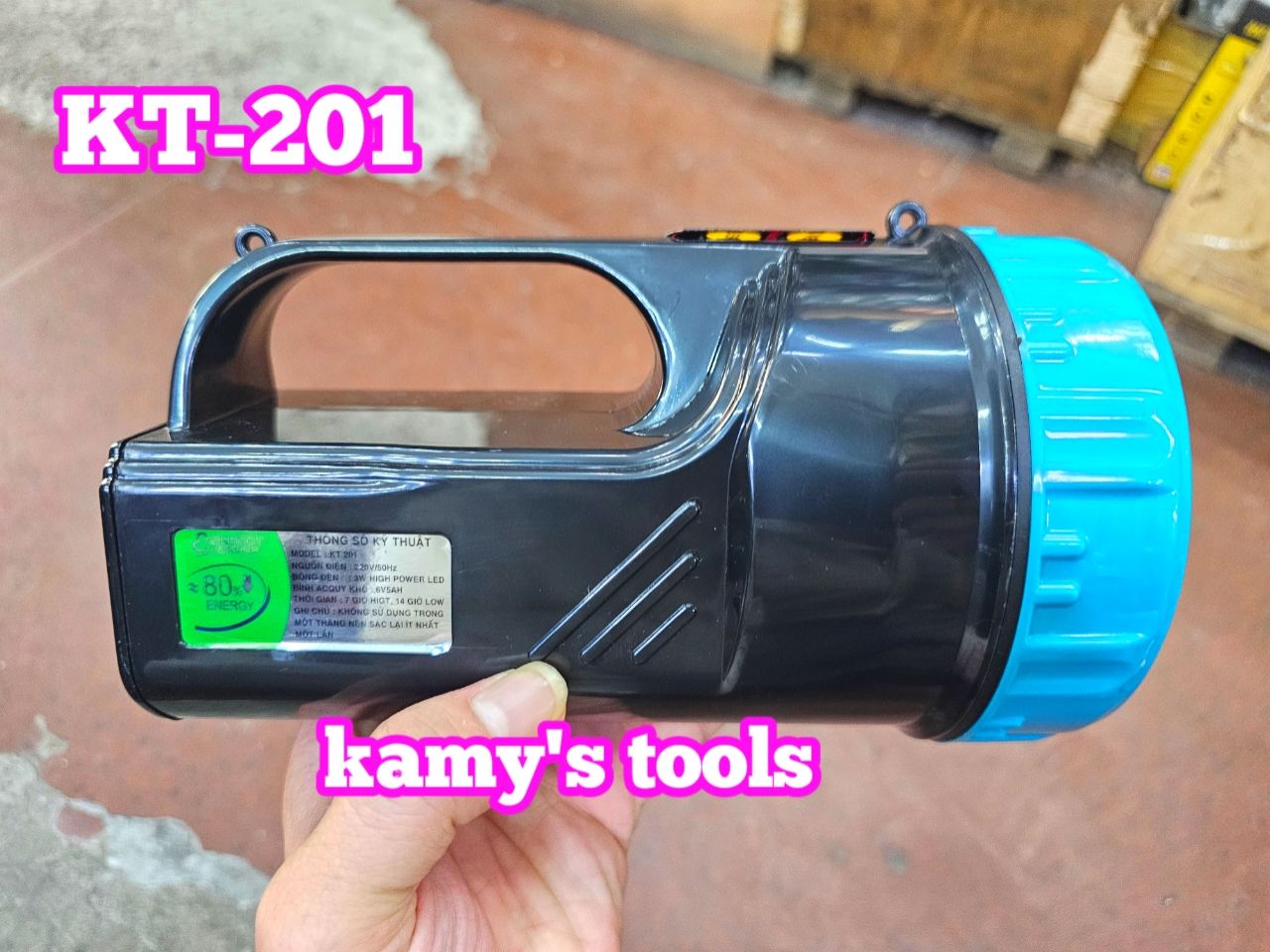 Đèn pin sạc Kentom KT-201