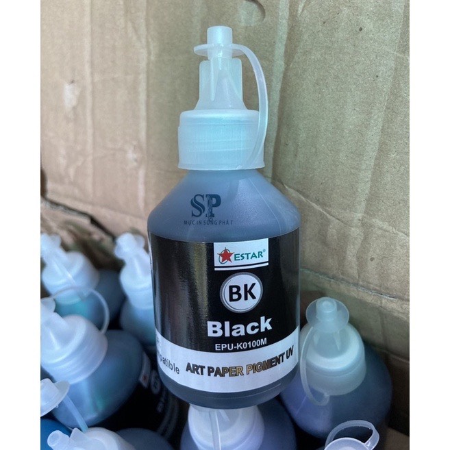 Bộ 6 chai mực dầu Pigment UV Epson 100ml