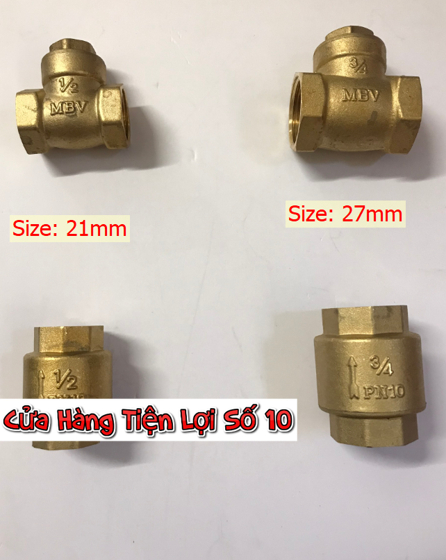 Van nước một chiều minh hoà đồng lá lật, lò xo 21, 27