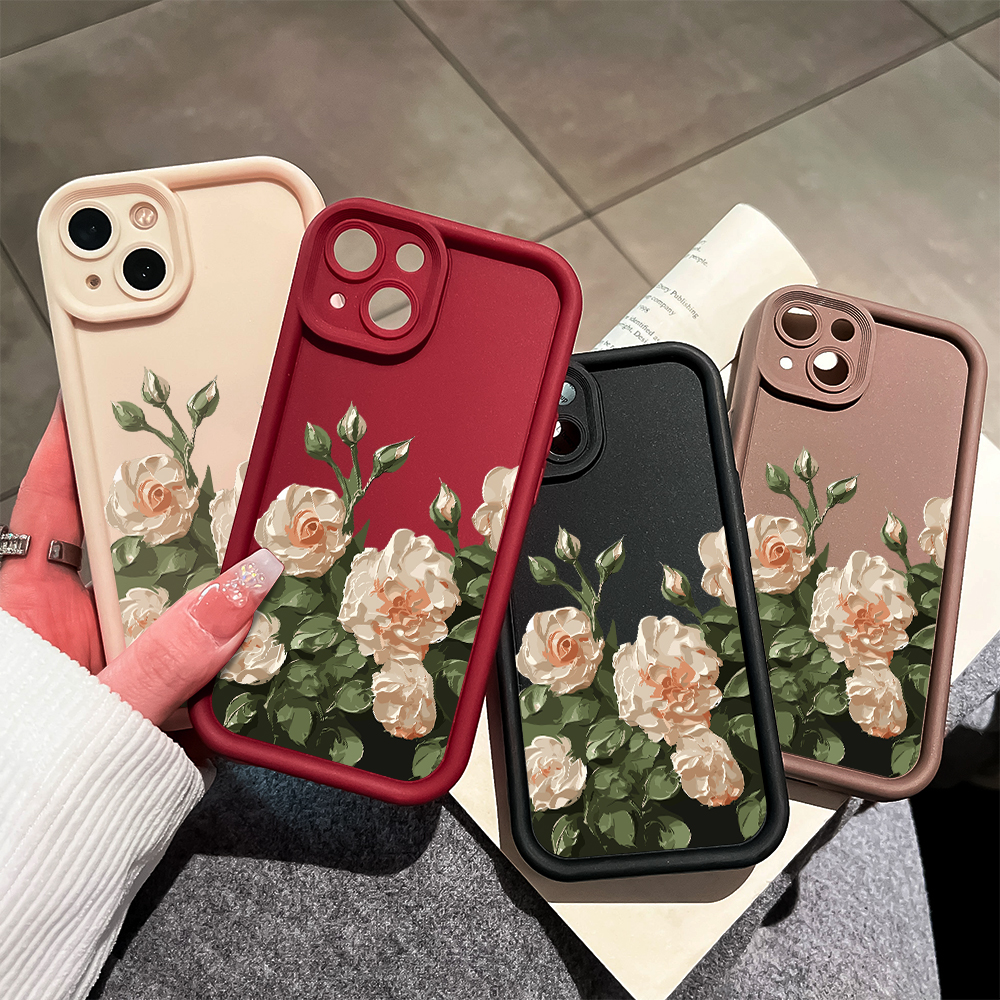 UCUC%20for%20Vivo%20V29%205G%20Back%20Cover%20Oil%20Painting%20of%20Flowers%20Soft%20Silicone%20Square%20Ladder%20Phone%20Case%20-%20Image%203