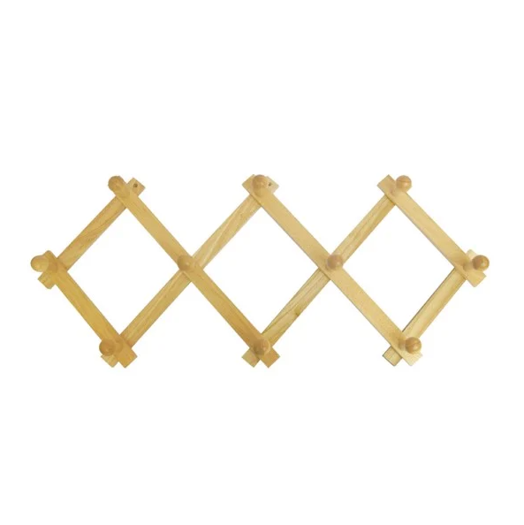 Móc Gỗ Treo Nón Mũ Quần Áo - Giá treo quần áo gắn tường bằng gỗ - Móc treo đồ gỗ GIBA