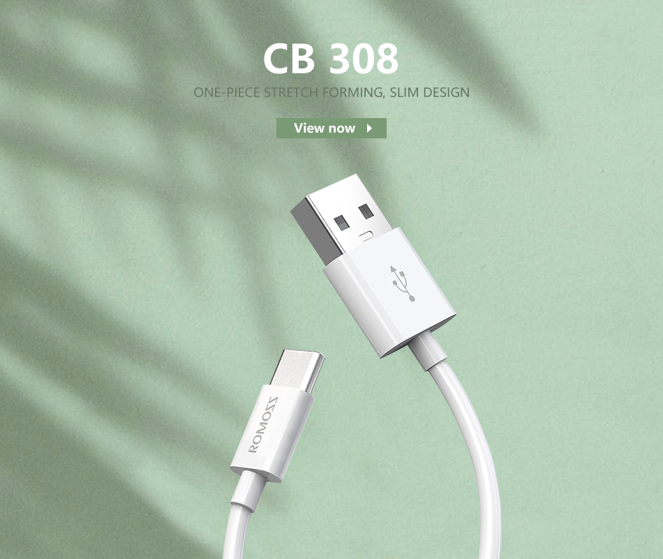 Cáp sạc nhanh Romoss, cáp sạc CB308 cổng Micro USB to Typy-C