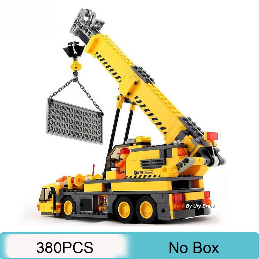 利bộ đồ chơi lắp ráp lego xe tải cần cẩu dành cho bé