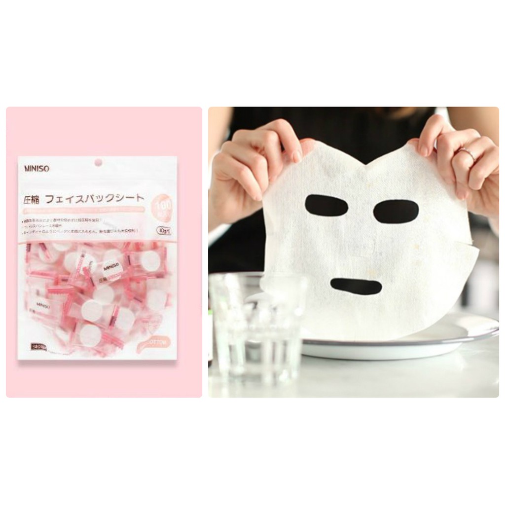 Mặt Nạ Viên Giấy - Mặt Nạ Nén Miniso