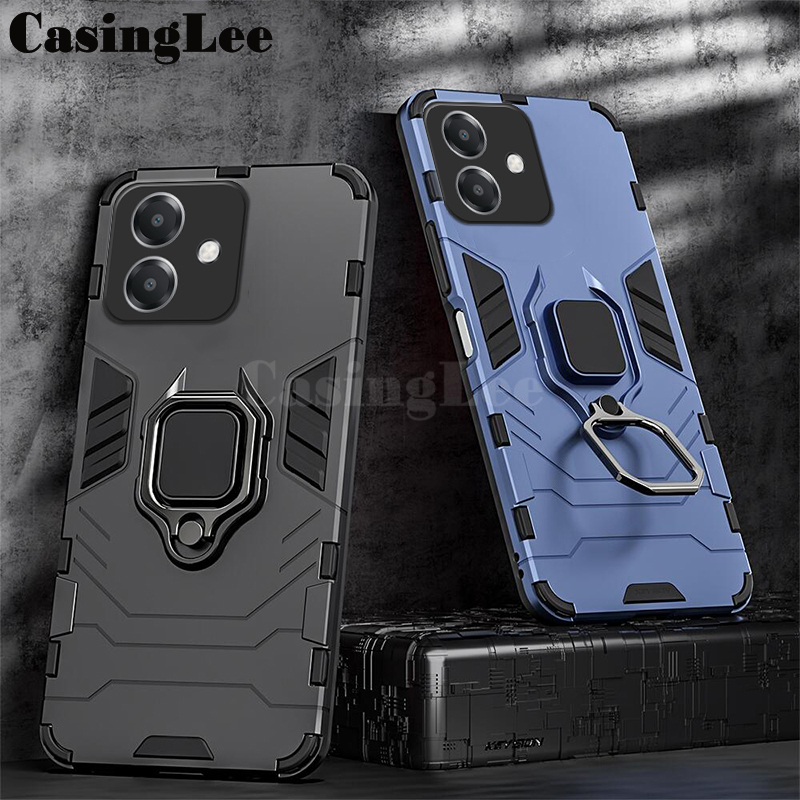 For OPPO A5i Case Shockproof Armor Stand with Holder Car adsorb Ring For OPPO A5i Back cover Phone Cases.