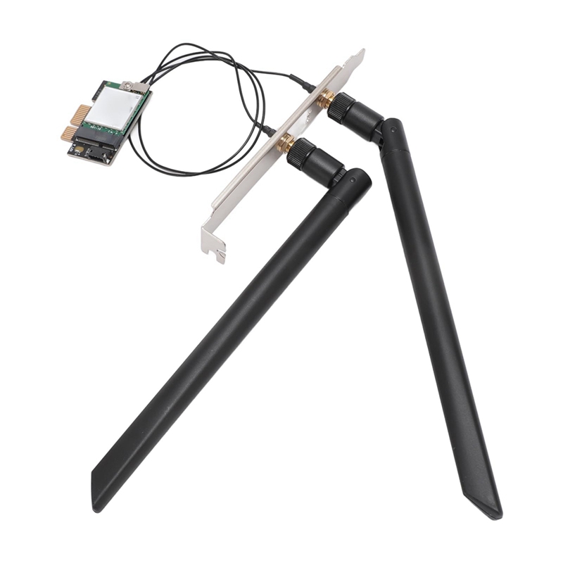 2.4g/5g wireless wifi network card bluetooth4.0 pci-e 1x desktop wifi adapter card dual band wireless desktop 2 antennas