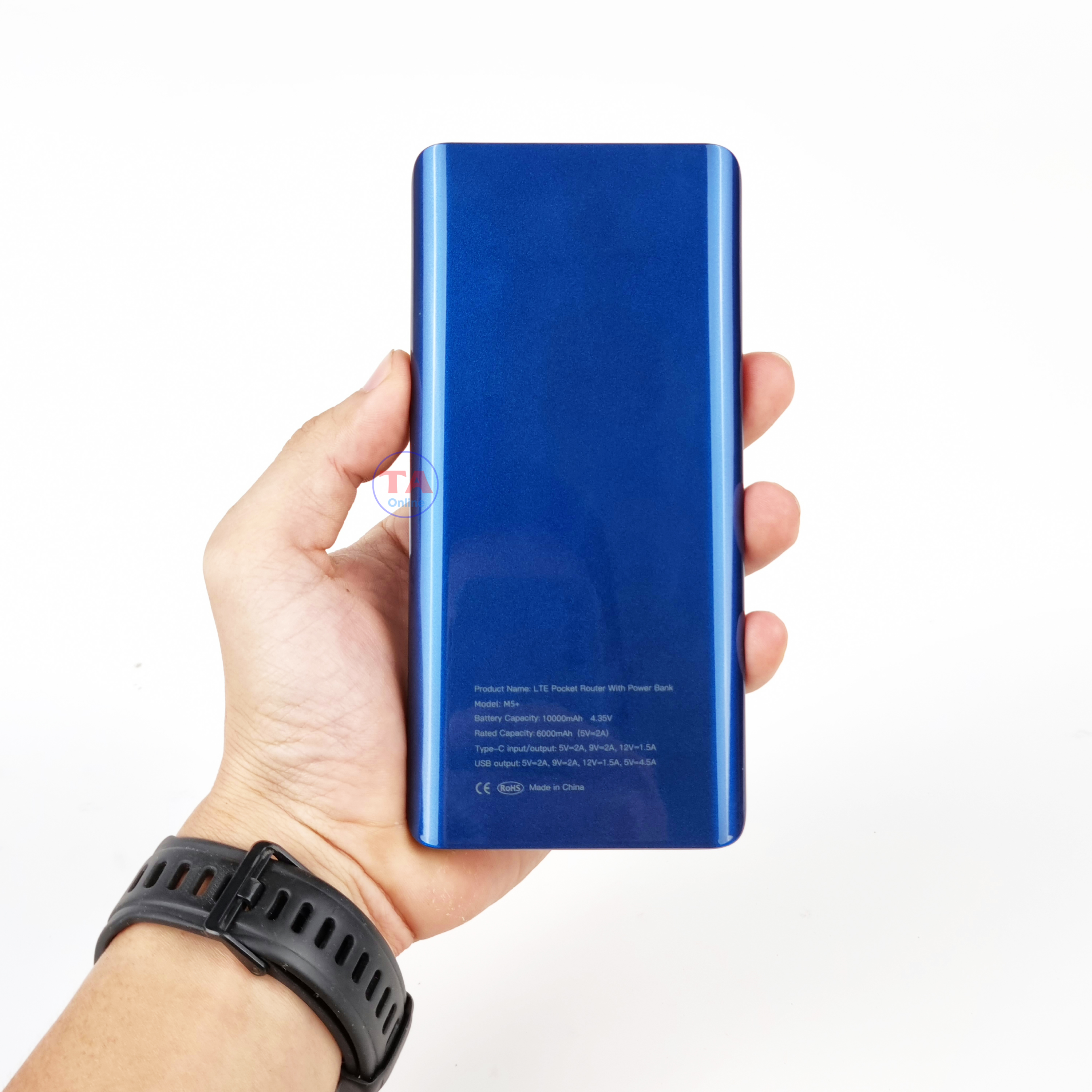 Bộ Phát Wifi 4G Kiêm Sạc Dự Phòng Netmax M5 Plus