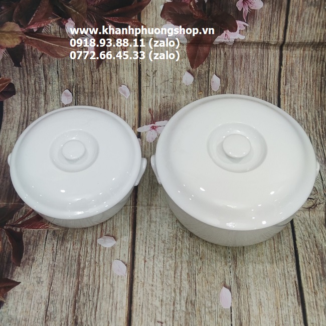 thố sứ đựng cơm Minh Long 18cm - thố sứ đựng cơm Minh Long