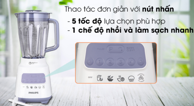 VKT - Máy Xay Sinh Tố Philips HR2221