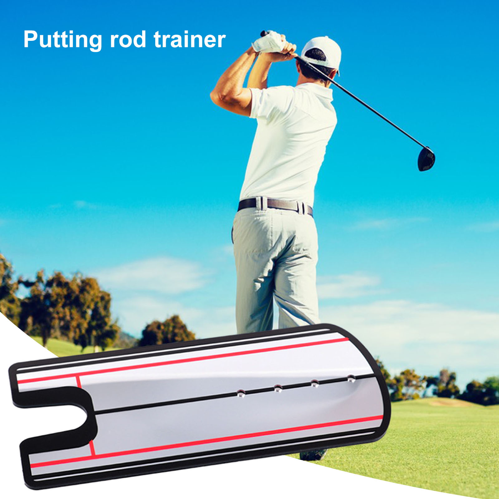 guyouzi® Golf Putter Training Aid Boost Progress with Golf Putter Corrector Improve Your Golf Swing with Portable Putting Corrector Boost Your Progress Today less Than