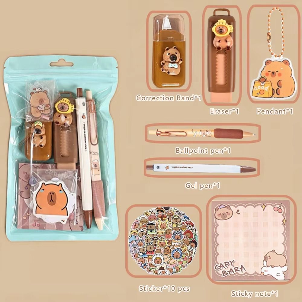 Multifunctional%20Cartoon%20Capybara%20Stationery%20Set%2010%20Color%20Pens%20Kawaii%20School%20Stationery%20Set%20Eraser%20Stick%20Note%20Student%20Tools%20Gift%20Kit%20Office%20Supplies%20-%20Image%202
