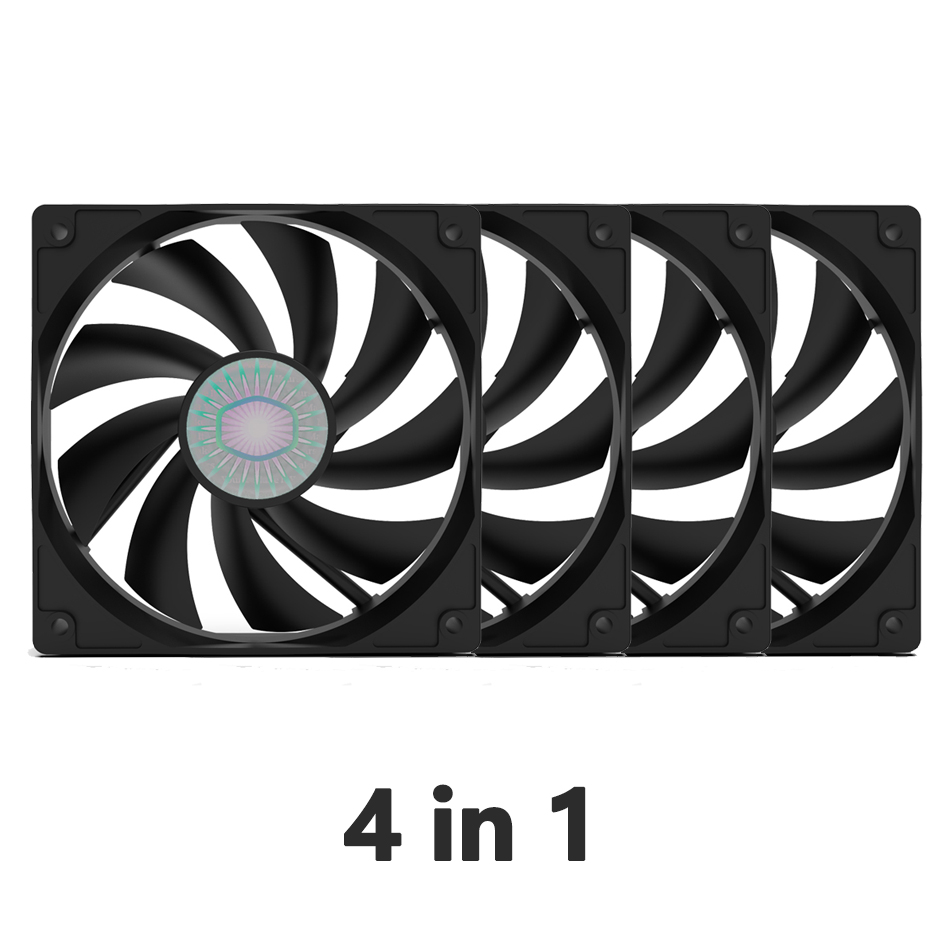 Cooler Master R4S2S124KR2 Computer Chassis fan 4 in 1 3PIN silent cooling Driver CPU 120mm
