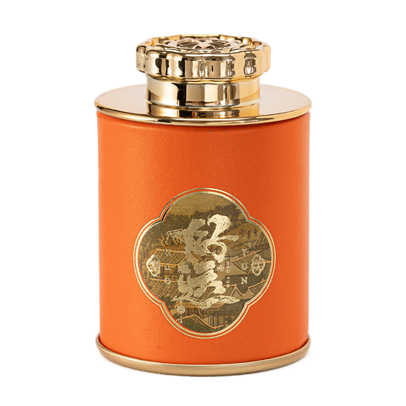 【sought-after】 NEW Dragon Mini Empty Tea Tin Can Household Green Black Tea Sealed Jar Portable Travel Small Tea Packaging Box Paper Storage Can