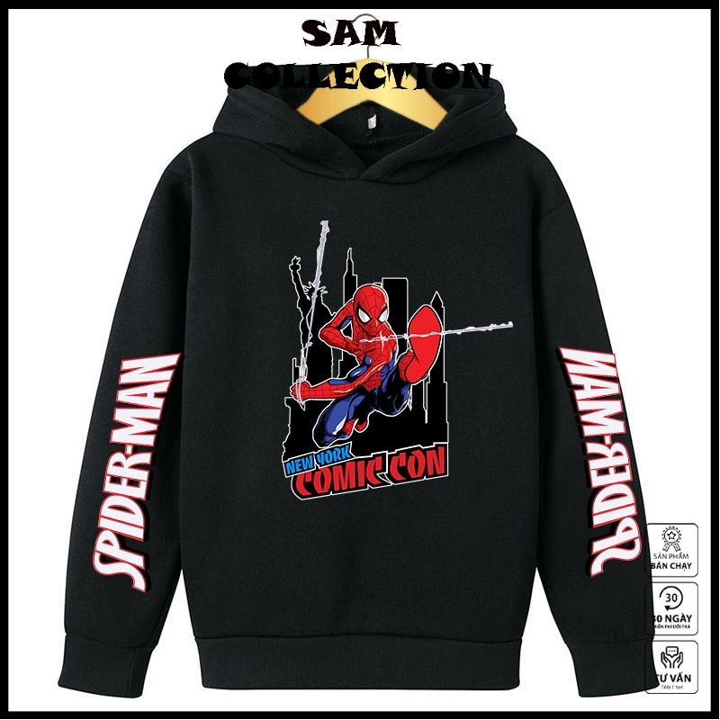 Hot áo hoodie in hình người nhện marvel 2023 cho bé