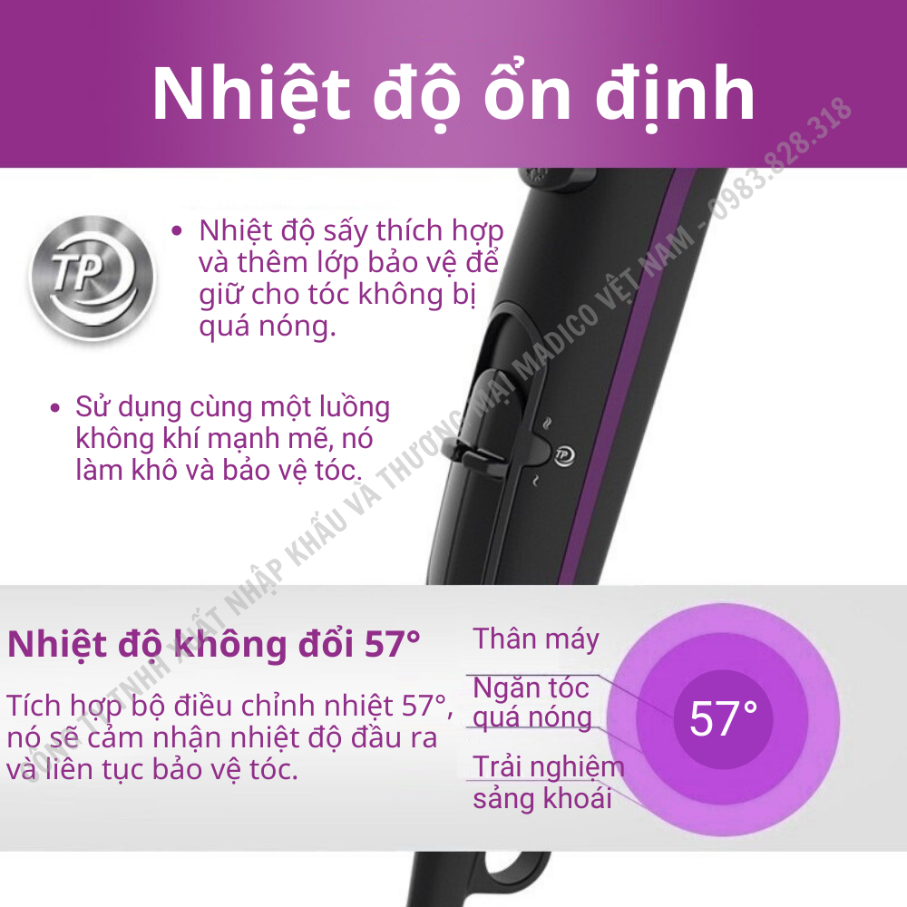Máy sấy tóc Philips HP8230 công suất 2100W
