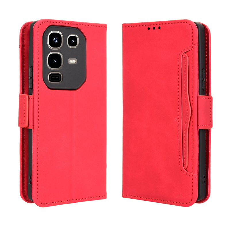 Infinix Note 50 4G/Note 50 Pro 4G Wallet Case with Card Holder, Leather Kickstand Card Slots Case. 