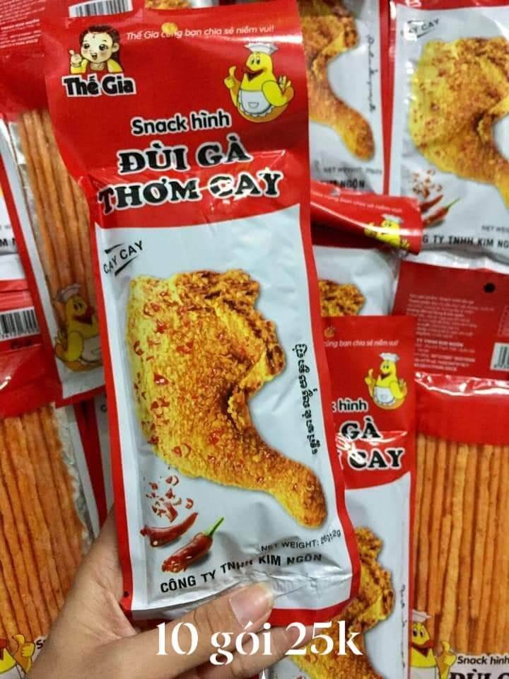 10 Gói Tăm Cay Đùi Gà