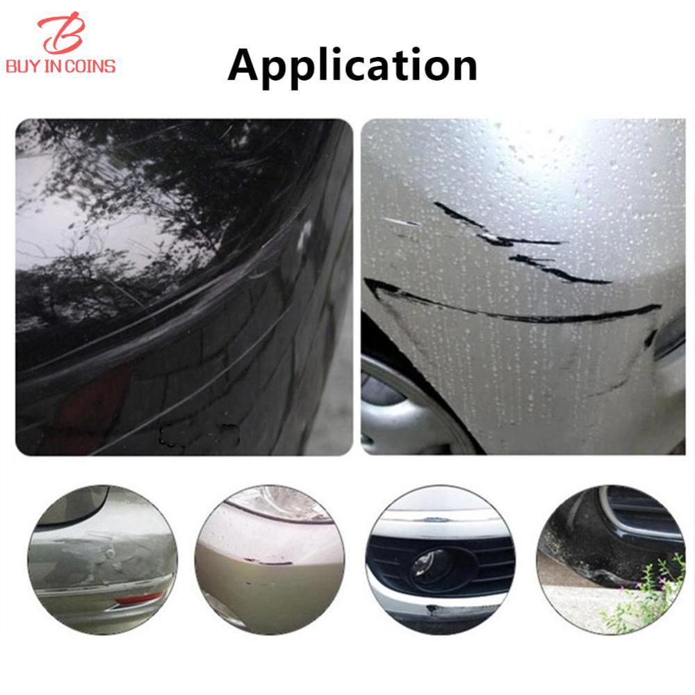 BC 2Pcs Car Bumper Protector Strip Guard Corner Protection Strips Scratch Protector Crash Blade Anti-collision Guard Lip Stickers