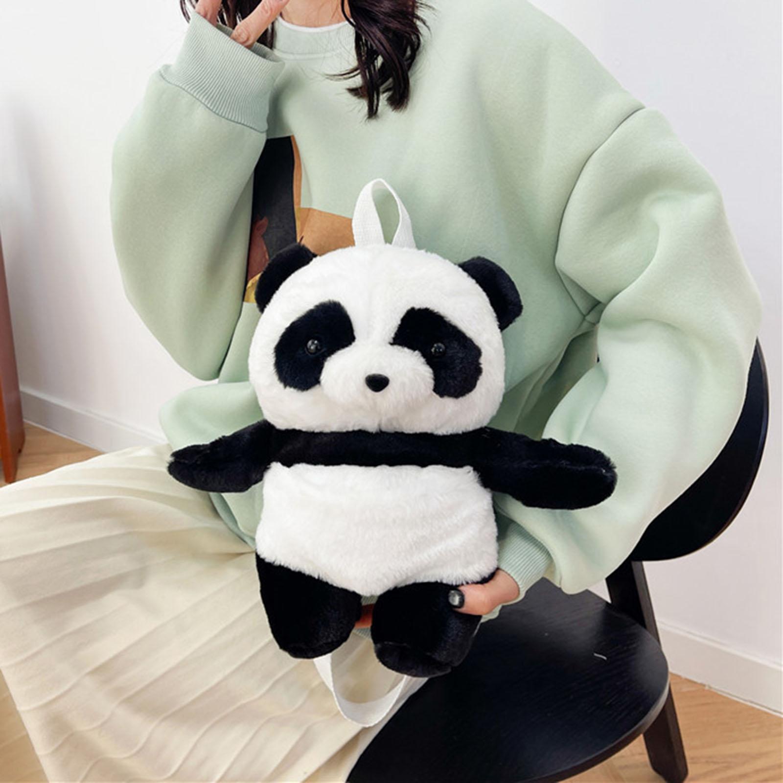 BNWEAR Panda Backpack Stuffed Panda Doll Children's Backpack for Travel Boys