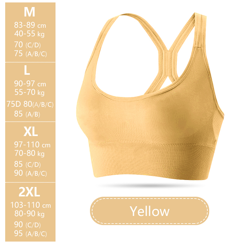 Sport Bra Tanpa Kawat Sport Bh Gym Bra Sport Bra Olahraga Wanita 2021 -  oranye, L (36/80-38/85) di Waktu Glamor | Tokopedia