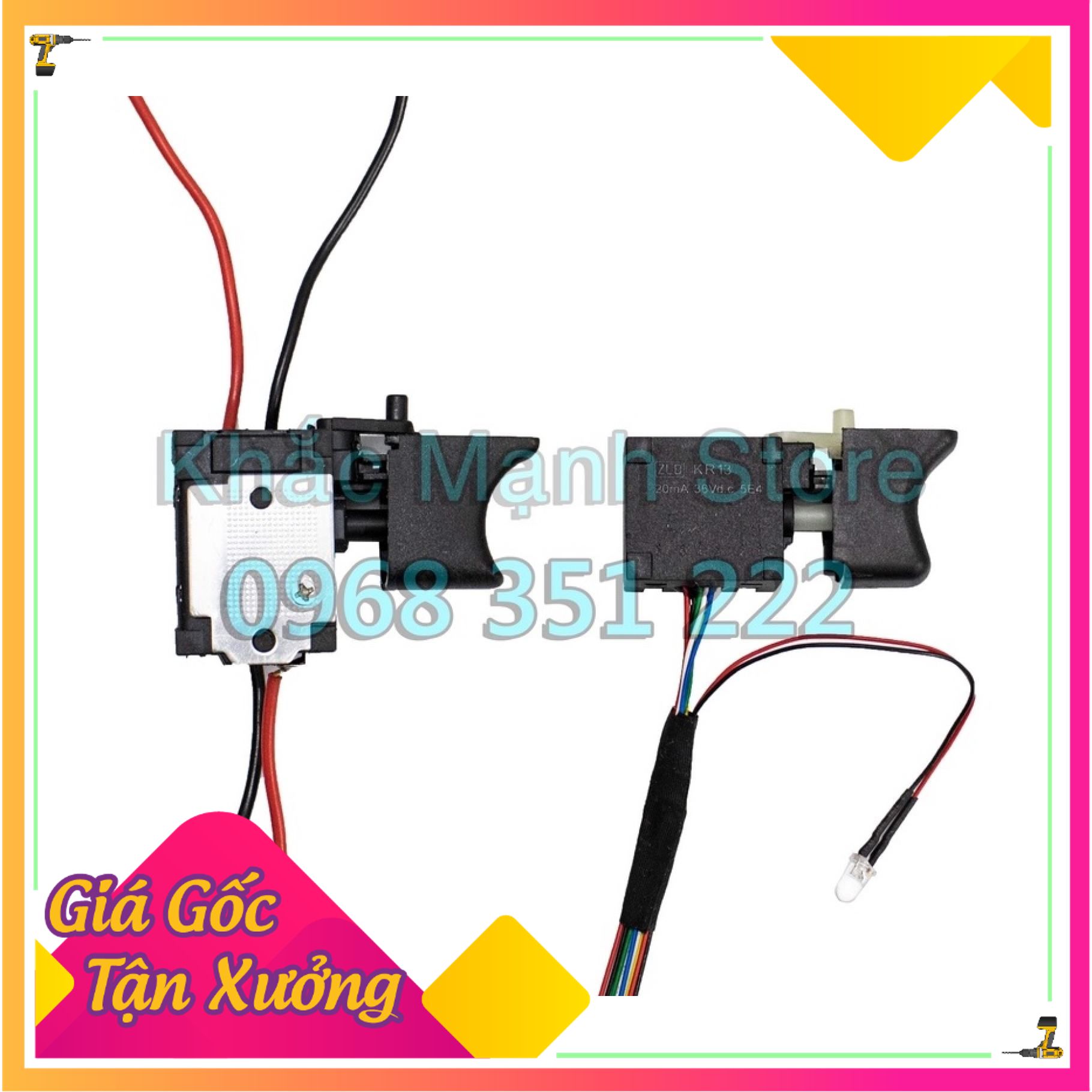 Công tắc máy khoan pin, cò máy khoan pin