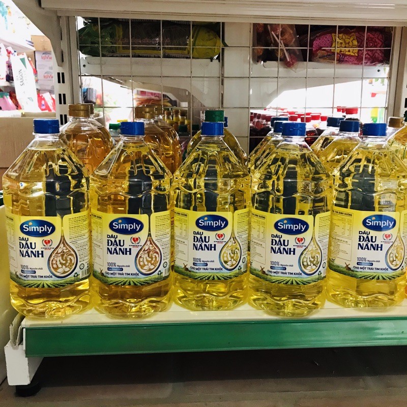 Dầu ăn đậu nành Simply 2L date mới nhất