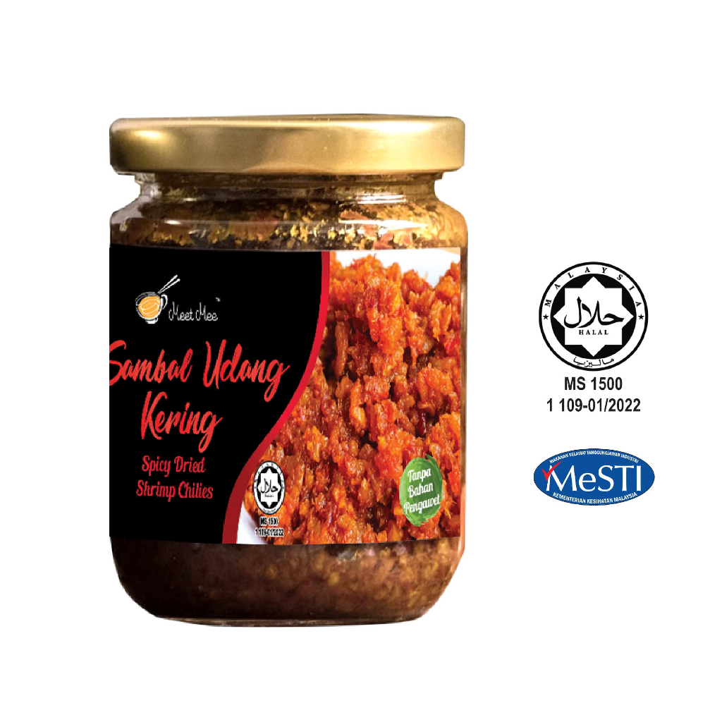 MEET MEE Seasoning Condiment Dry Chili Sambal Dried Shrimp Chili Sambal