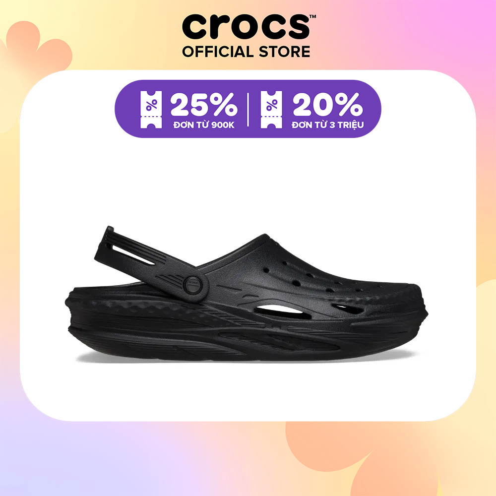 Giày Clog Unisex Crocs Off Grid  - Black - 209501-001