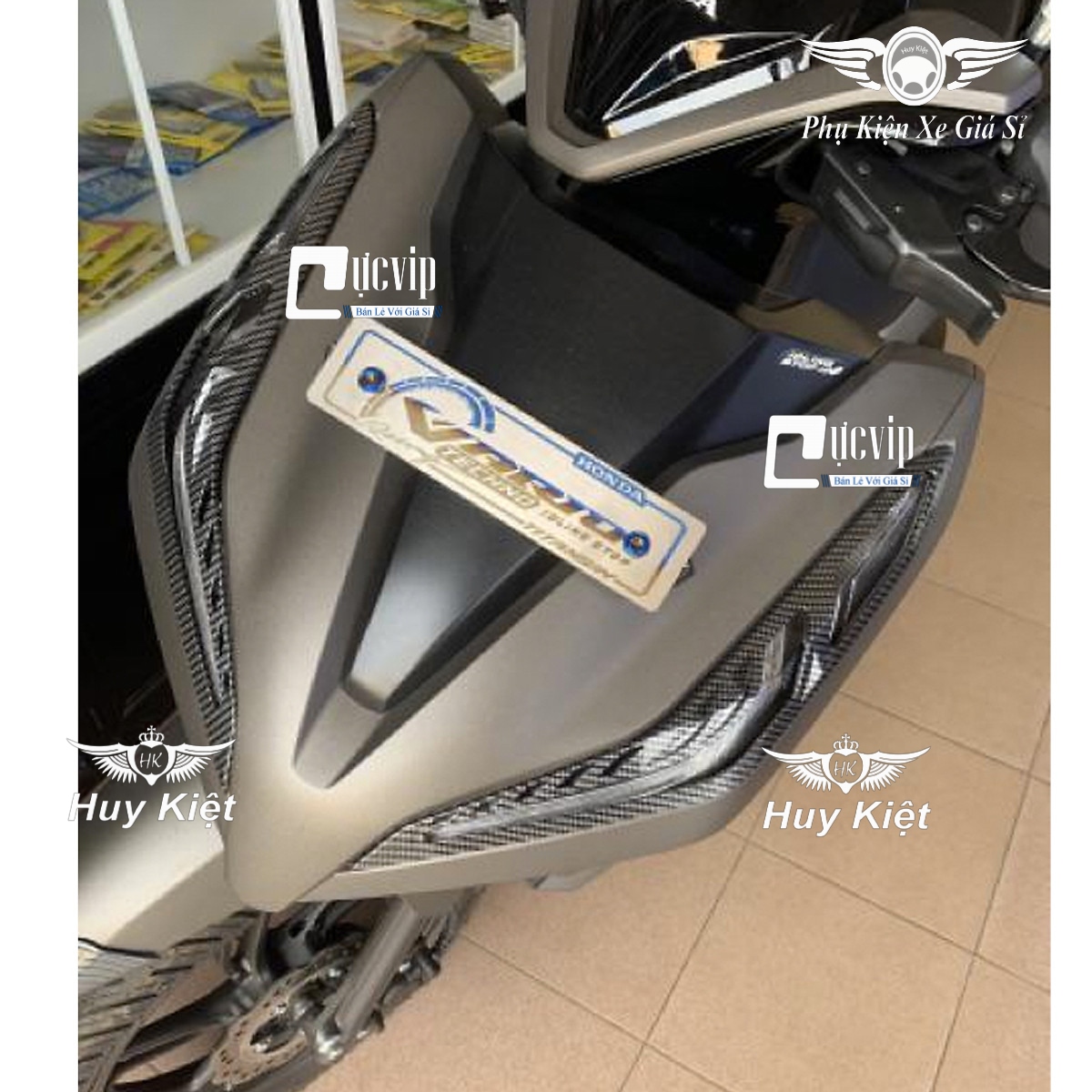 [HCM]Ốp Xi Nhan Trước Vario/Click 2018 - 2019 Carbon MS1715