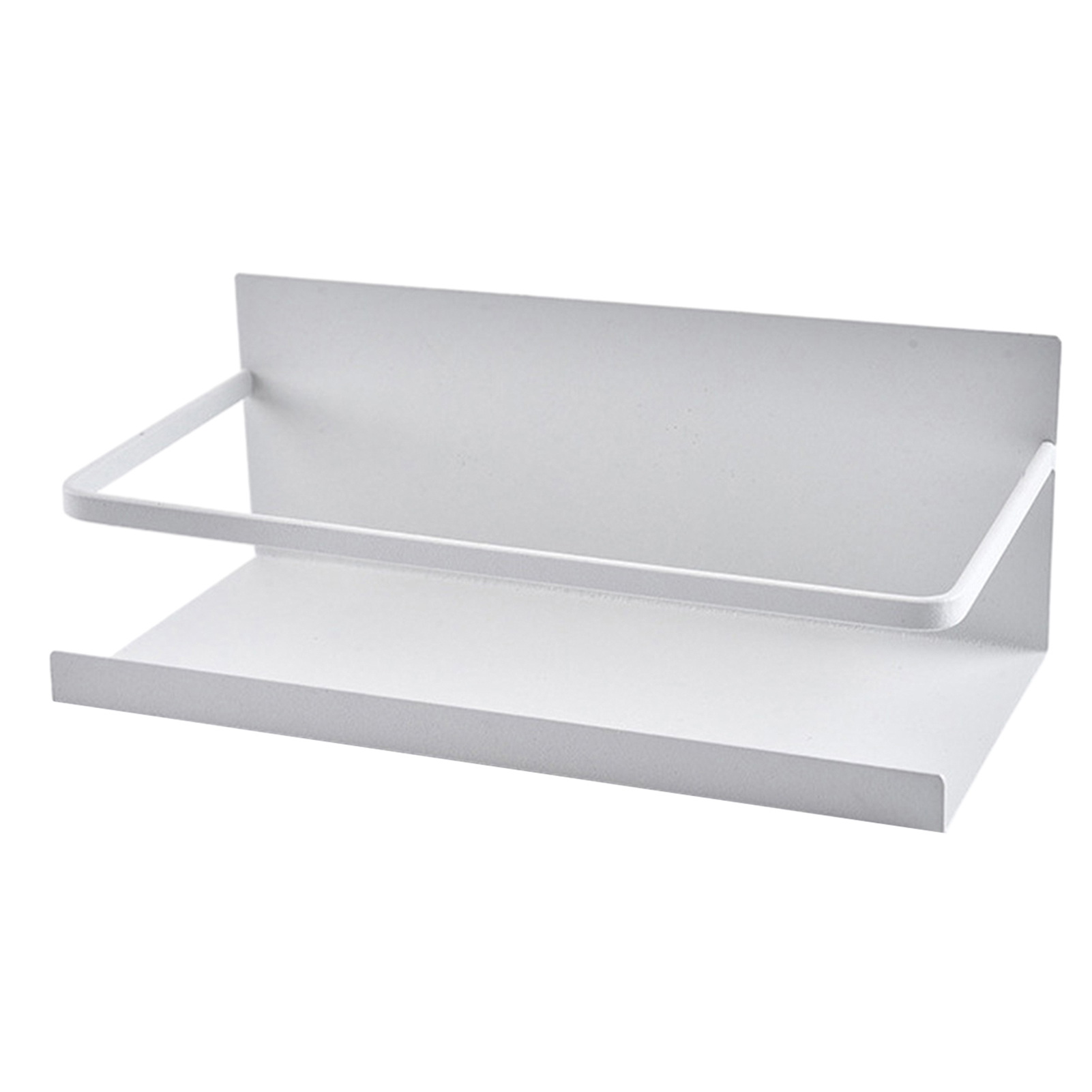 Secure Guardrail Design Refrigerator Shelf Refrigerator Side Shelf Space-saving Magnetic Spice Storage Rack with Heightened Guardrail Design Ideal Kitchen Organizer