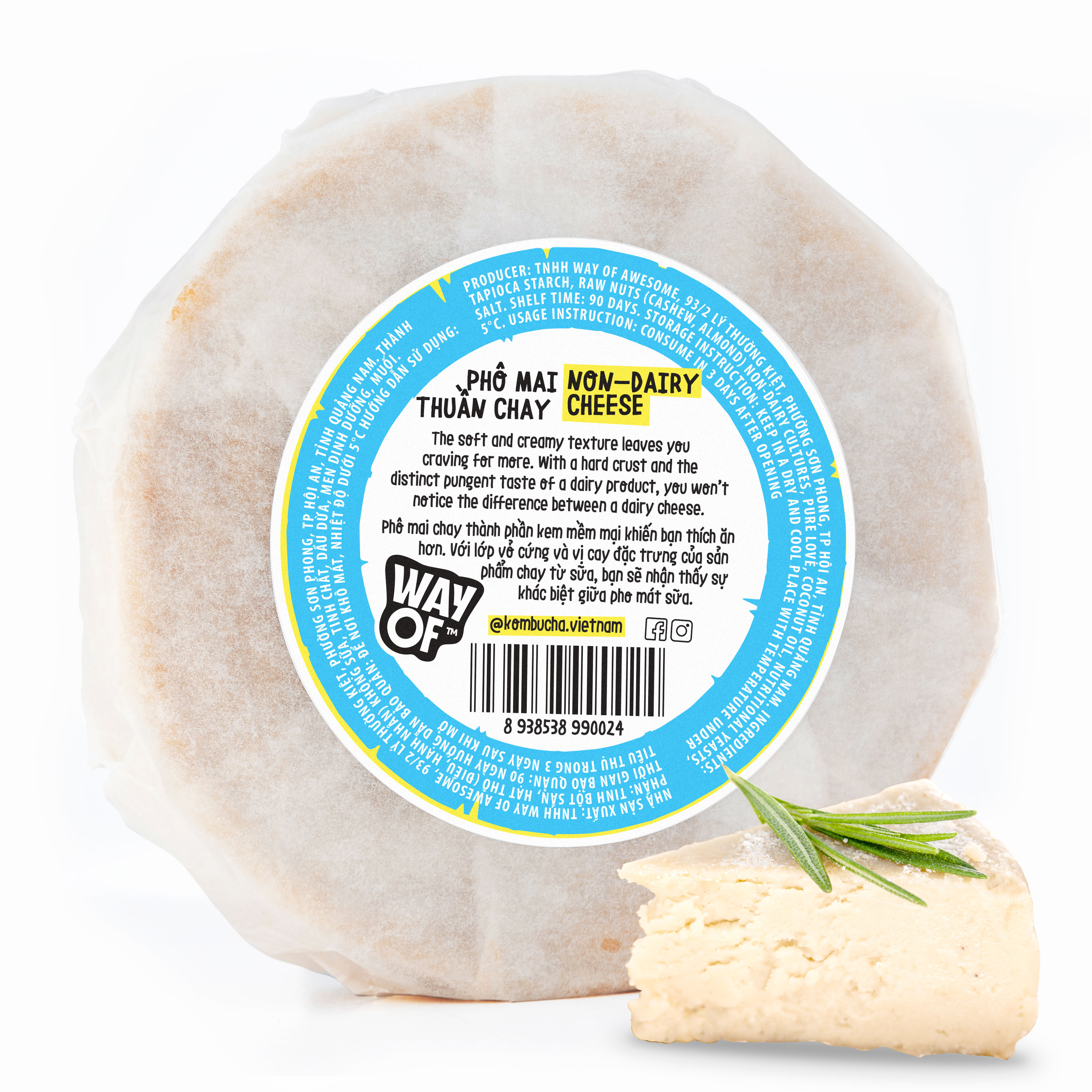 Phô Mai Thuần Chay | Vegan Non-Dairy Cheese (220G)