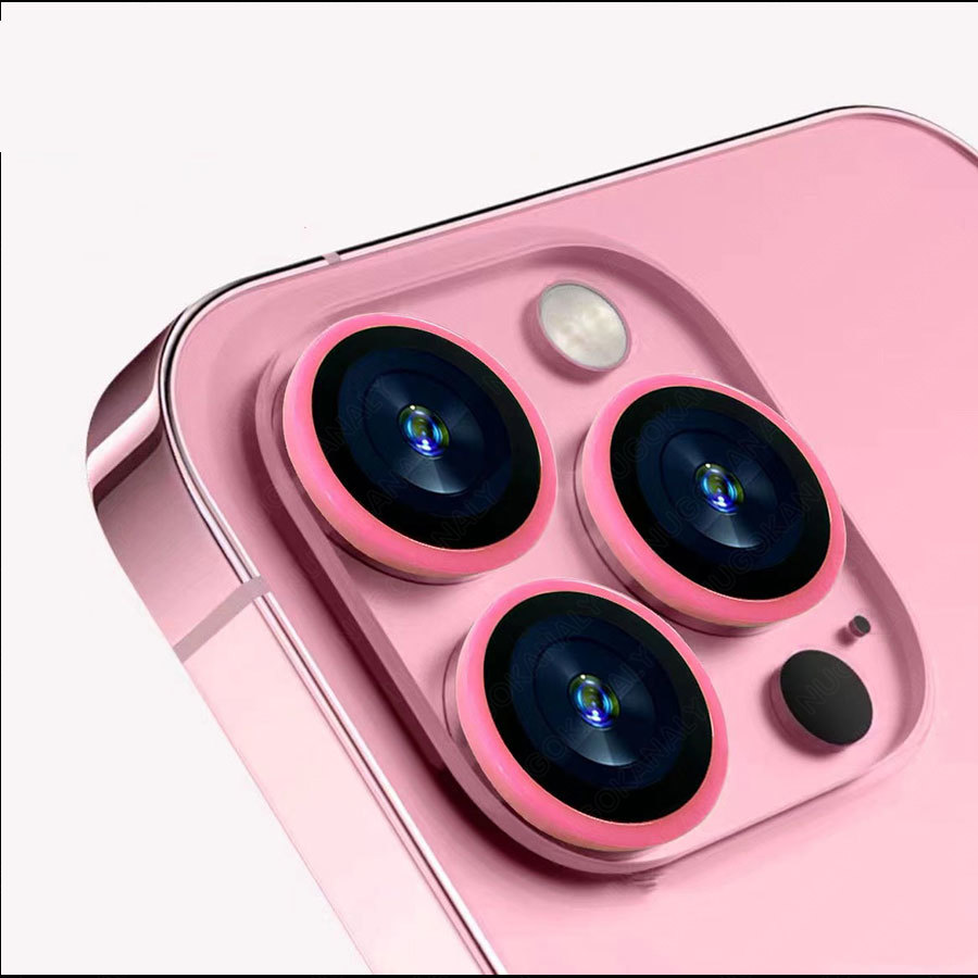 For IPhone 16 Pro Max 15 Pro Max 15 Plus Luminous Back Camera Lens Metal Ring Screen Protector Full Cover Rear Lens Tempered Glass Film Guard for IPhone 15 Plus 14 Pro Max 11 12 13 Mini